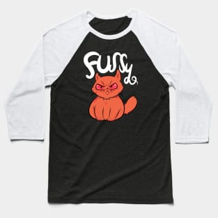 Fussy Kitty Baseball T-Shirt
